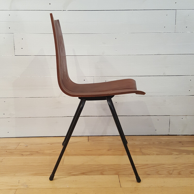 Set of 4 Horgen Glaris chairs in mahogany, Hans BELLMANN - 1950s