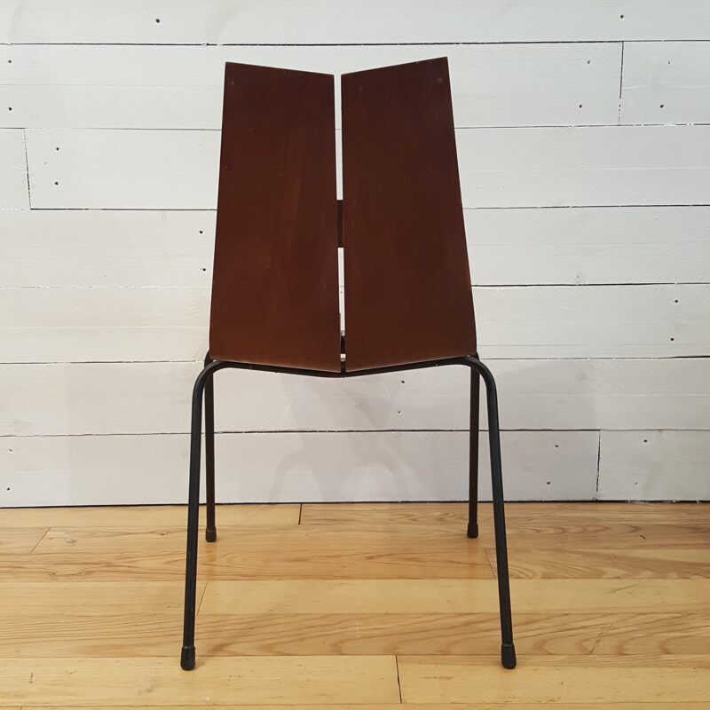 Set of 4 Horgen Glaris chairs in mahogany, Hans BELLMANN - 1950s