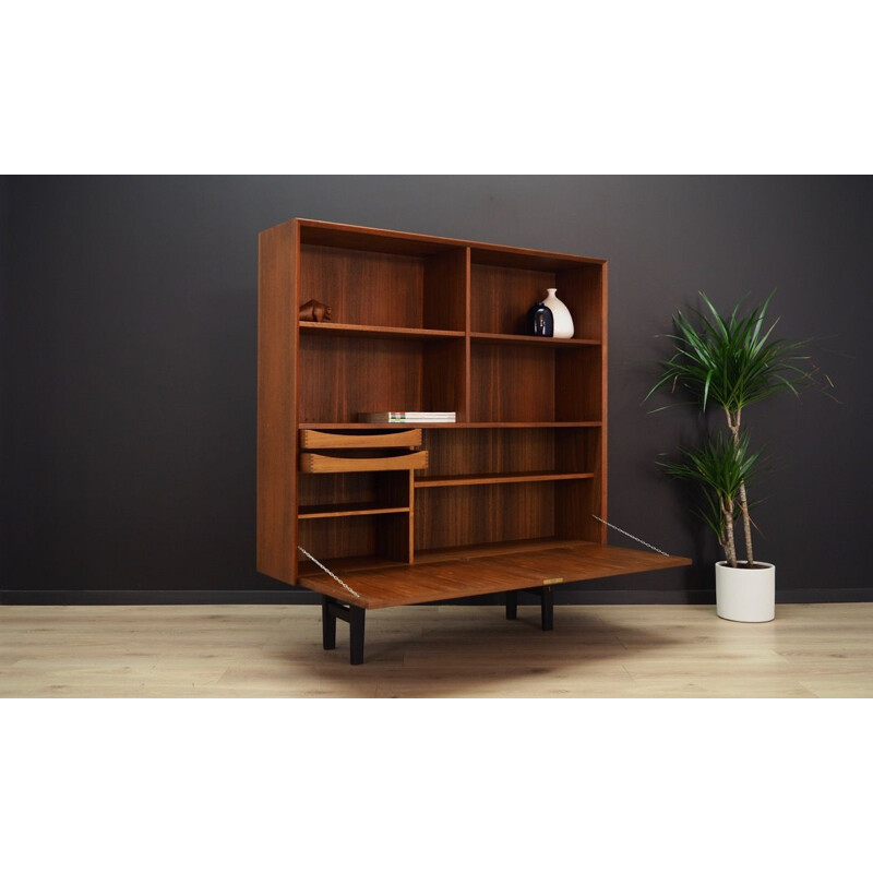 Vintage teak bookcase by Brouer Mobelfabrik, 1960-70s