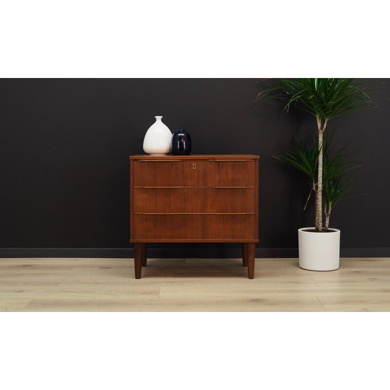 Vintage teak chest of drawers by SI-BOMI, 1960-70s