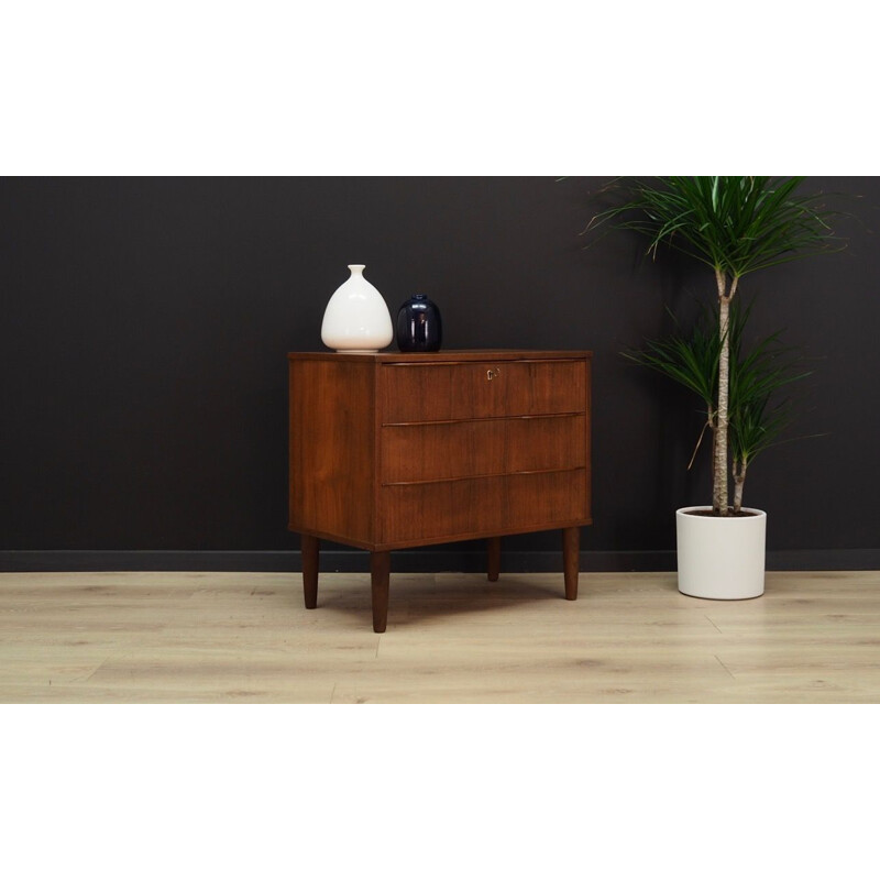 Vintage teak chest of drawers by SI-BOMI, 1960-70s