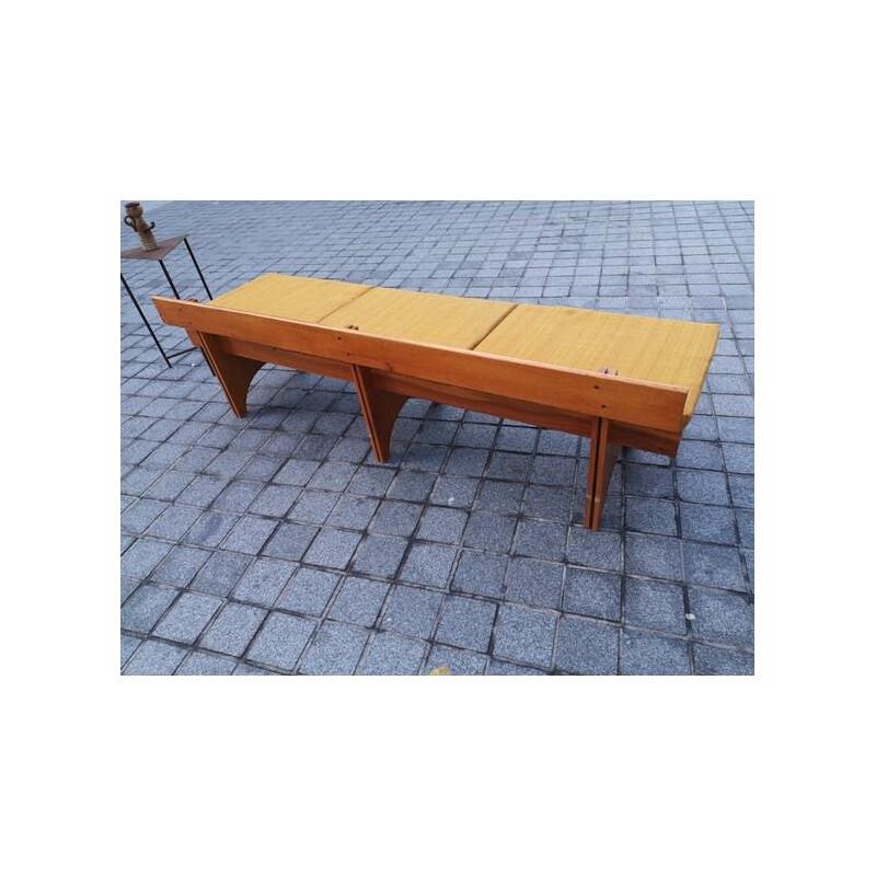 Vintage scandinavian wooden daybed, 1950s