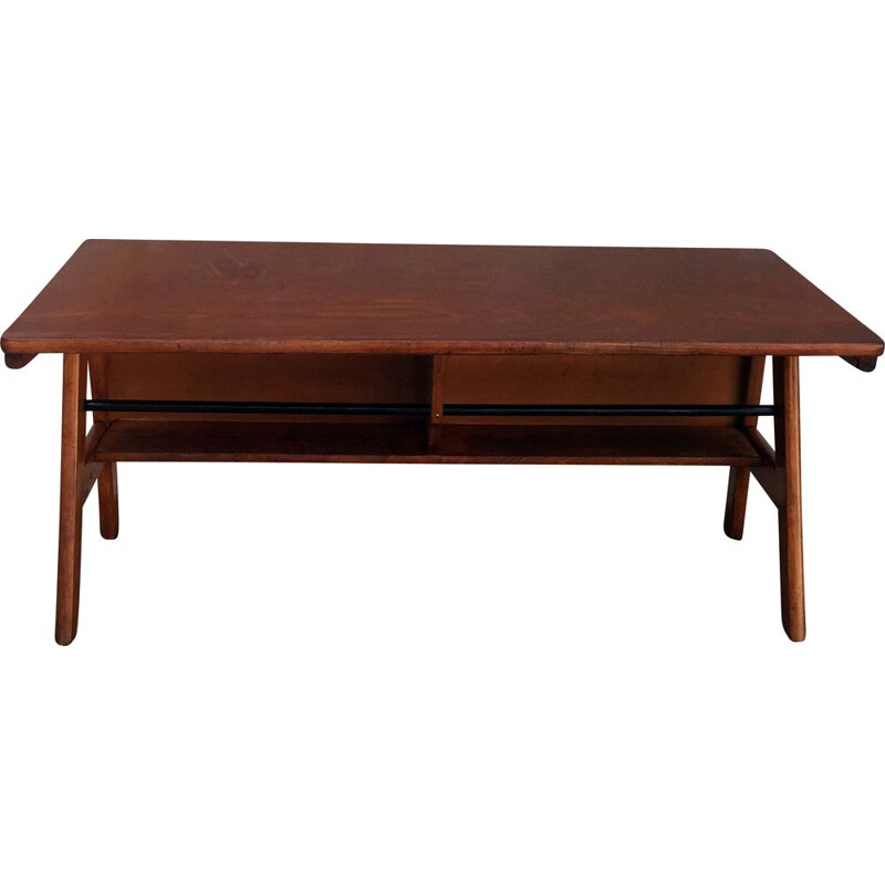 Table console vintage en chêne, 1950