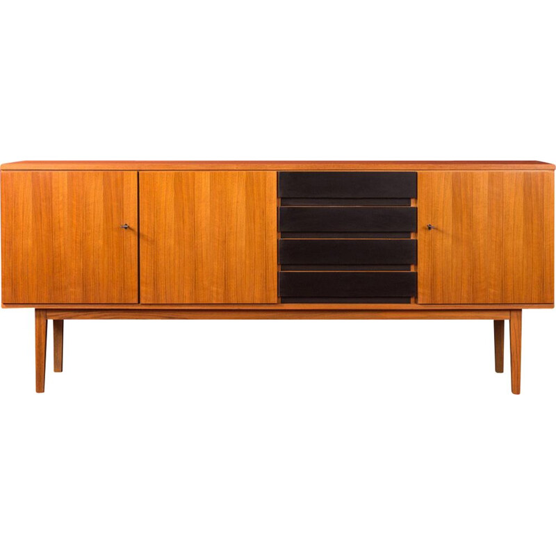 Walnut vintage sideboard, 1960s