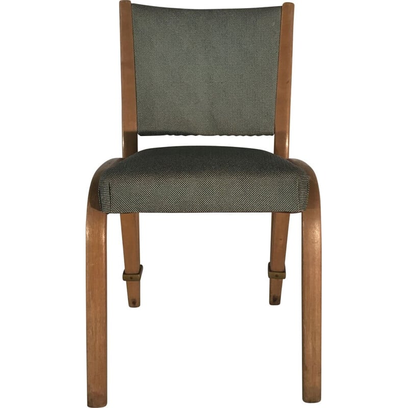 Pair of vintage Bow-wood chairs ed. Steiner 1950 