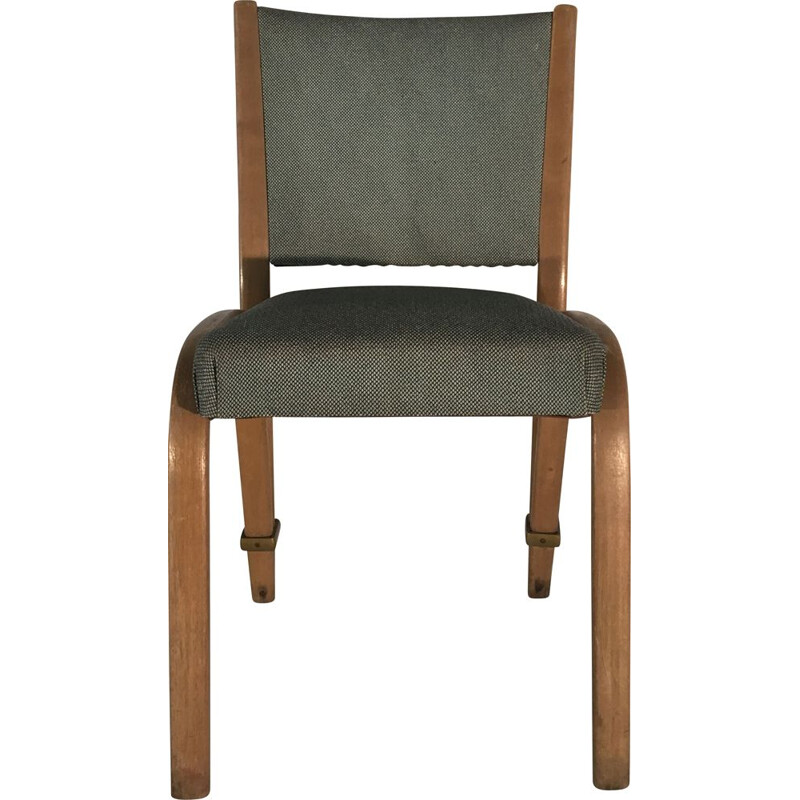 Paire de chaises vintage Bow-wood ed. Steiner 1950 