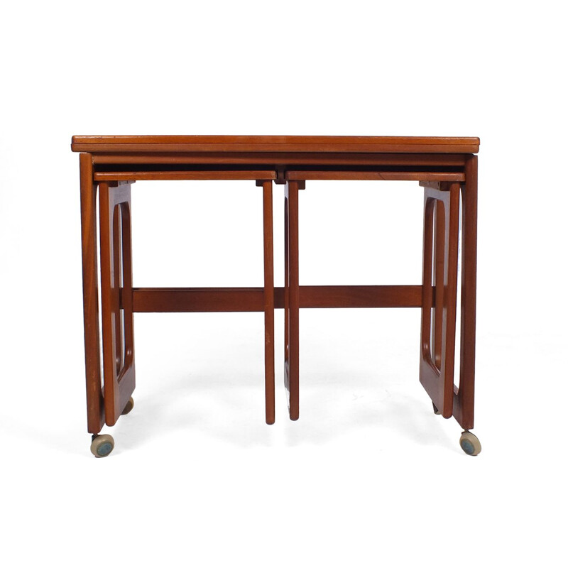 Tables gigognes vintage avec table pliante par McIntosh