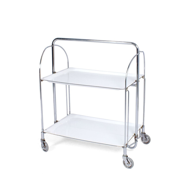 Vintage foldable serving trolley by Gerlinol from Bremshey & Co