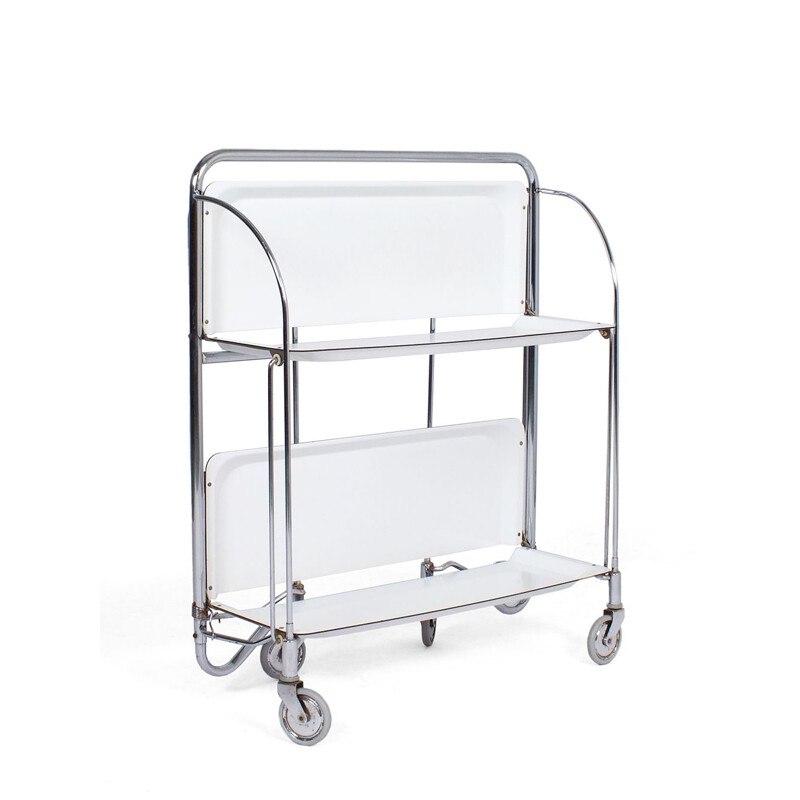 Vintage foldable serving trolley by Gerlinol from Bremshey & Co