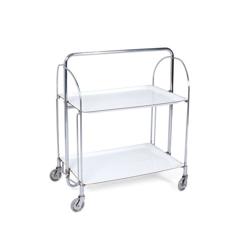 Vintage foldable serving trolley by Gerlinol from Bremshey & Co