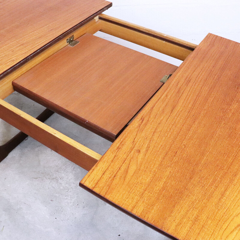 Vintage extensible teak dining table, Denmark, 1960