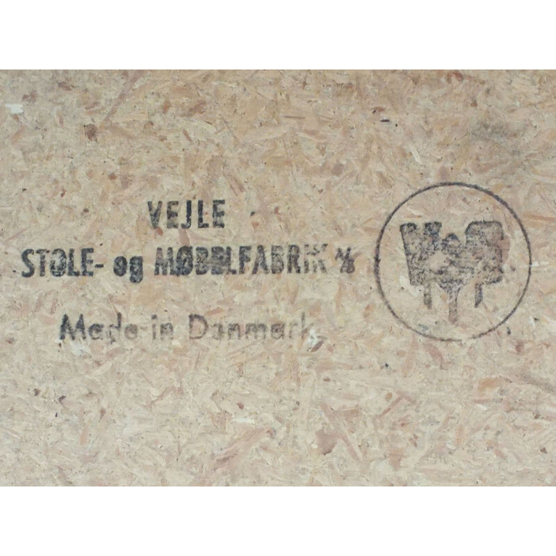 Table à repas vintage design danois par H. Kjaernulf pour Vejle Stole Mobelfabrik 