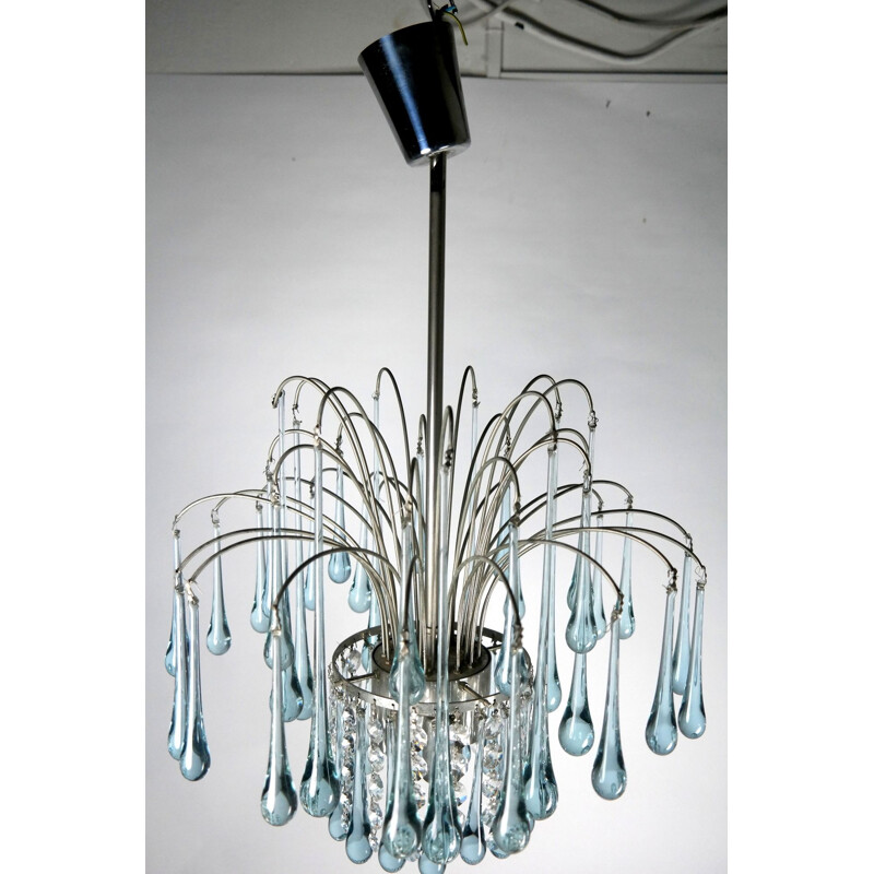 Vintage Murano glass chandelier by Paolo Venini, 1960s