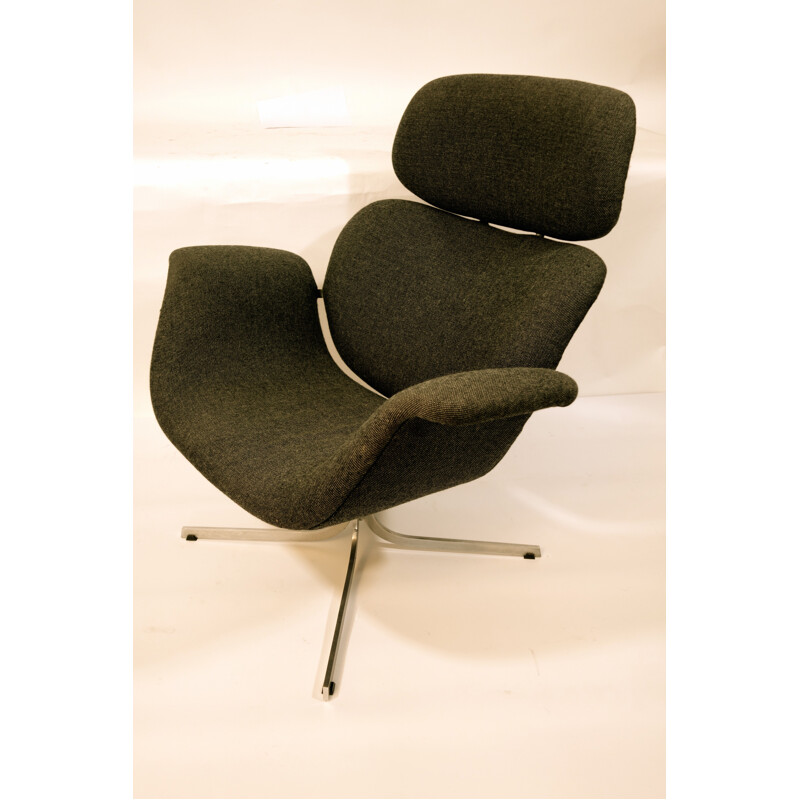 "Big Tulip" armchair in grey fabric, Pierre PAULIN - 1960s