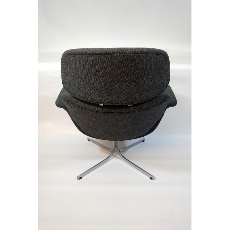 "Big Tulip" armchair in grey fabric, Pierre PAULIN - 1960s