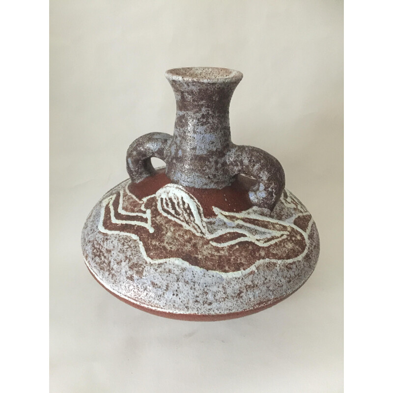 Vaso Siren in ceramica vintage di Accolay, 1960