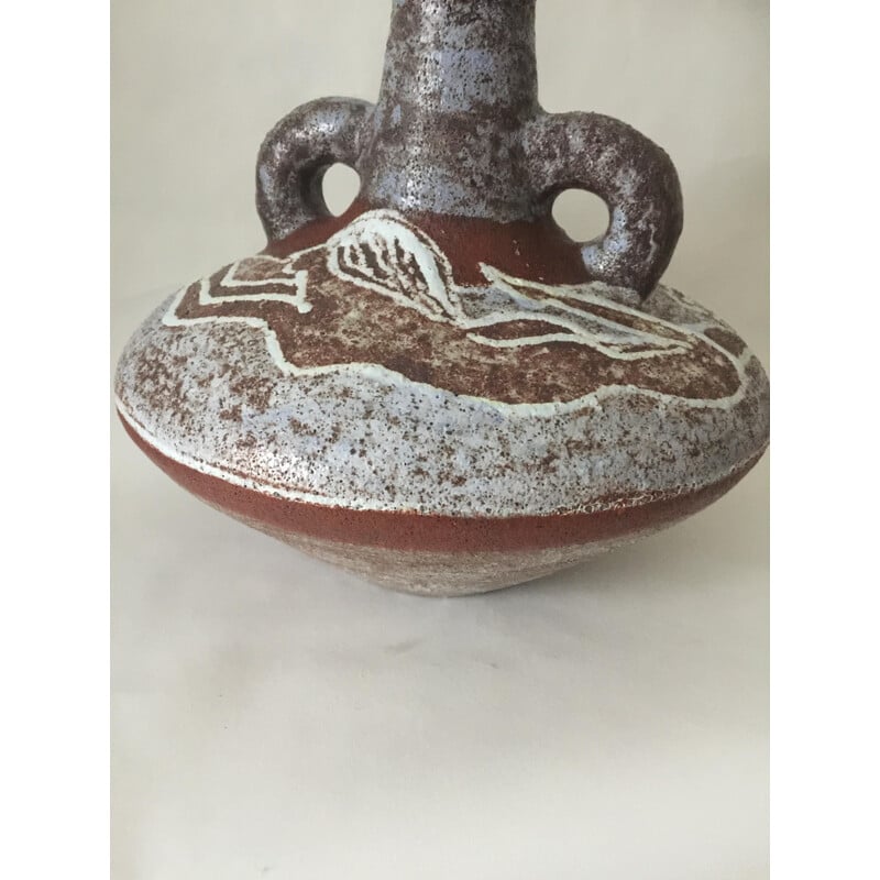 Vase vintage Sirène en céramique par Accolay, 1960