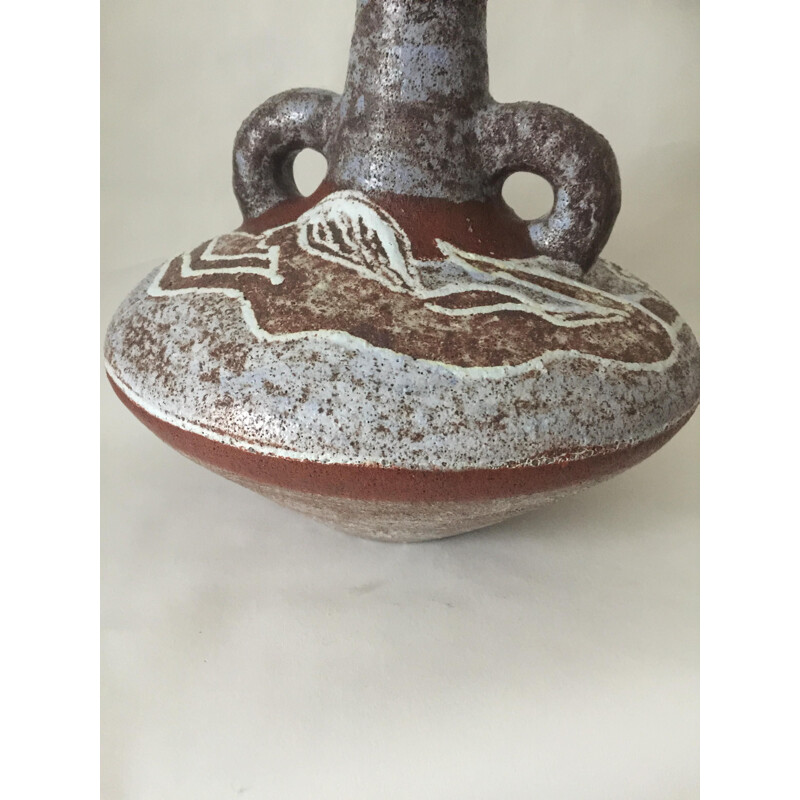 Vintage Siren ceramic vase by Accolay, 1960