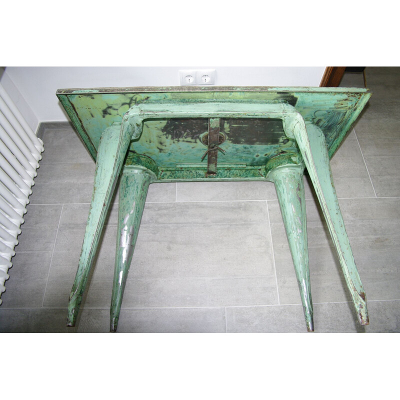 Vintage industrial table by Joseph Mathieu for Multipl's, 1930s