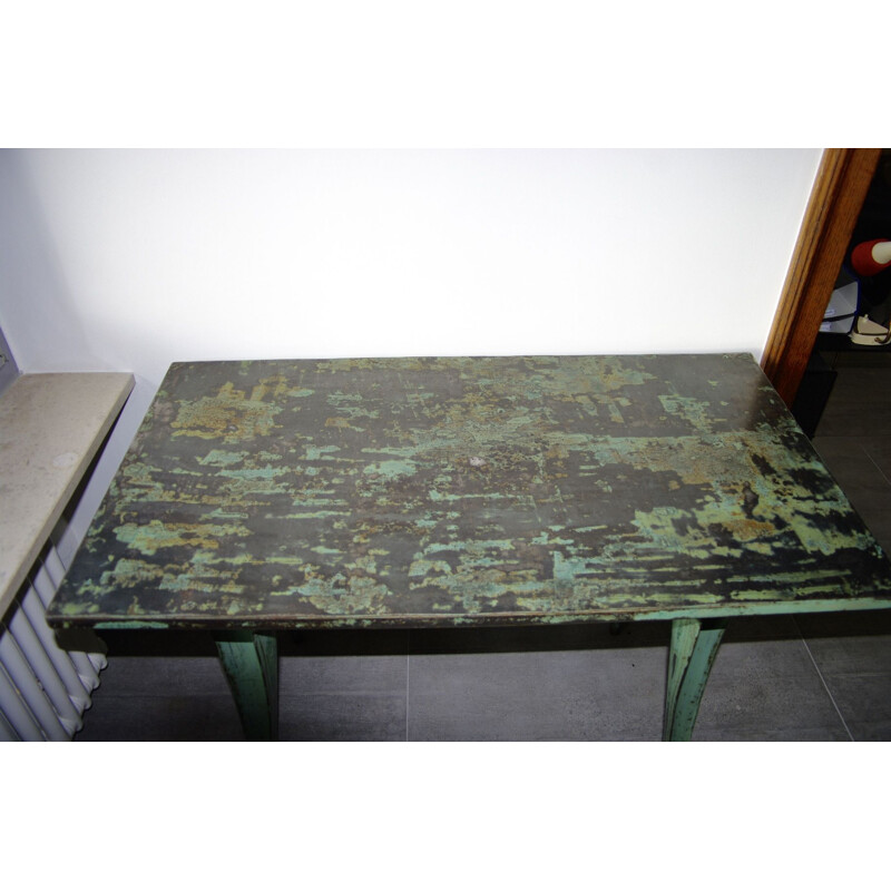 Vintage industrial table by Joseph Mathieu for Multipl's, 1930s