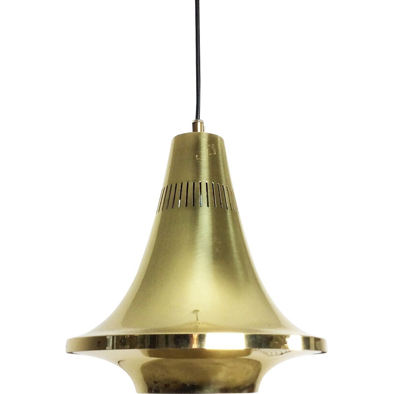 Scandinavian ceiling lamp in brass, Hans AGNE JAKOBSSON - 1960s