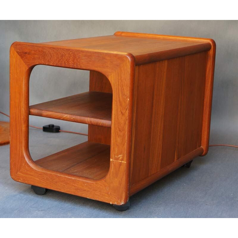 Vintage teak side table by Toften Møbel, 1960s