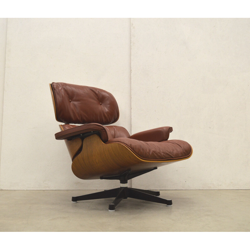 Vintage rosewood armchair by Charles Eames for Herman Miller, 1970s