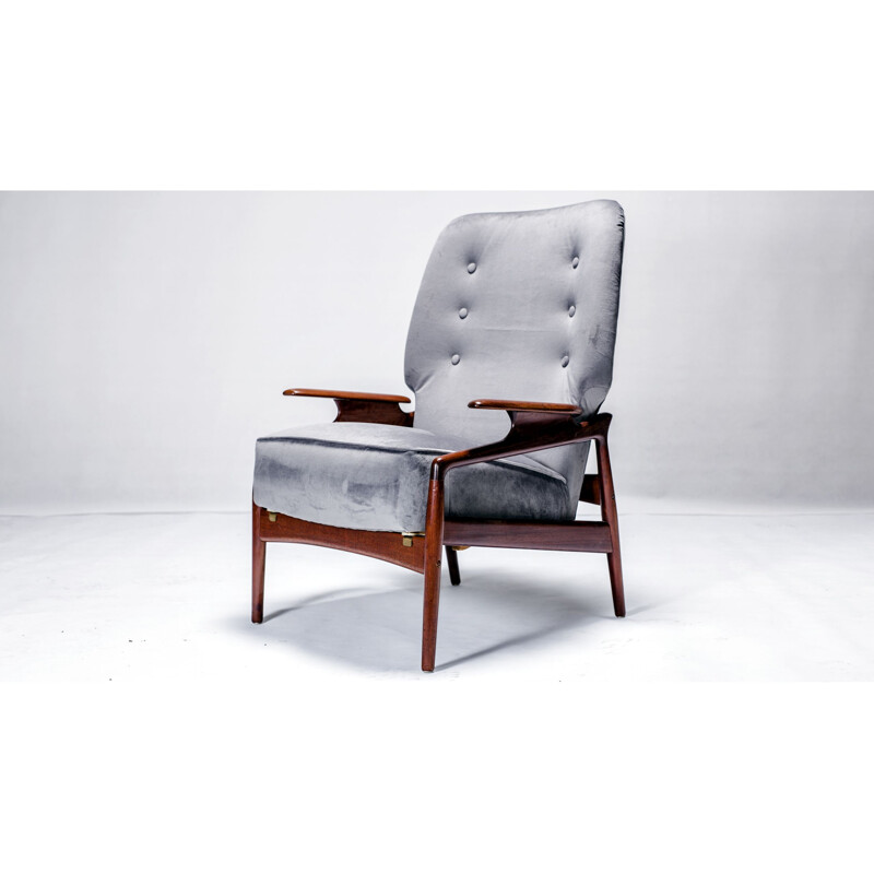 Poltrona vintage in teak di John Boné, 1960