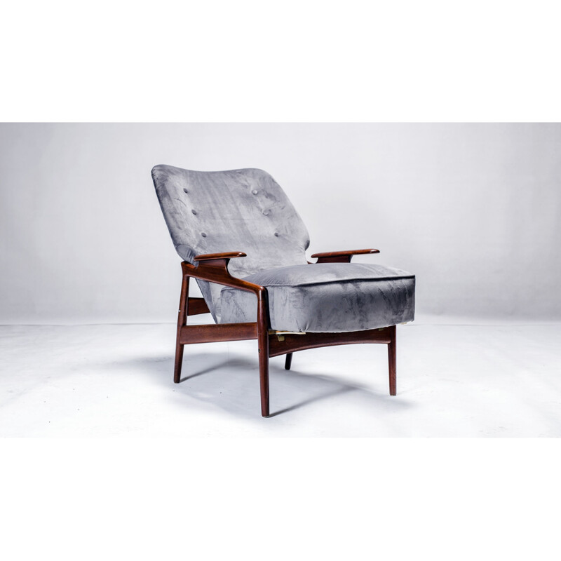 Fauteuil en teck vintage par John Boné, 1960