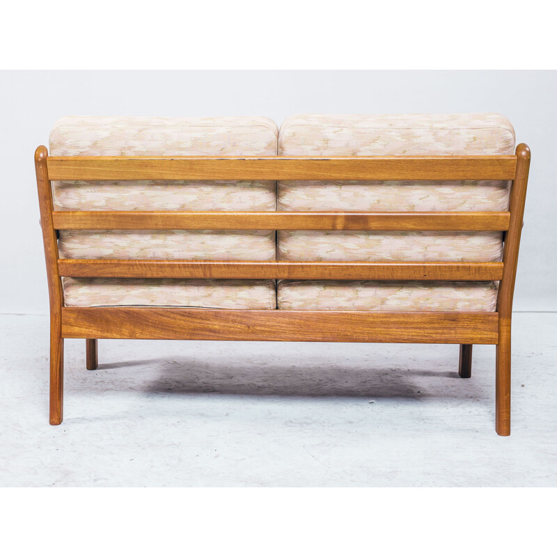 Vintage Danish white 2-Seater sofa from L. Olsen & Son, 1960s