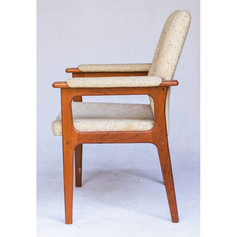 Vintage Danish teak armchair & ottoman from OD Møbler, 1960s