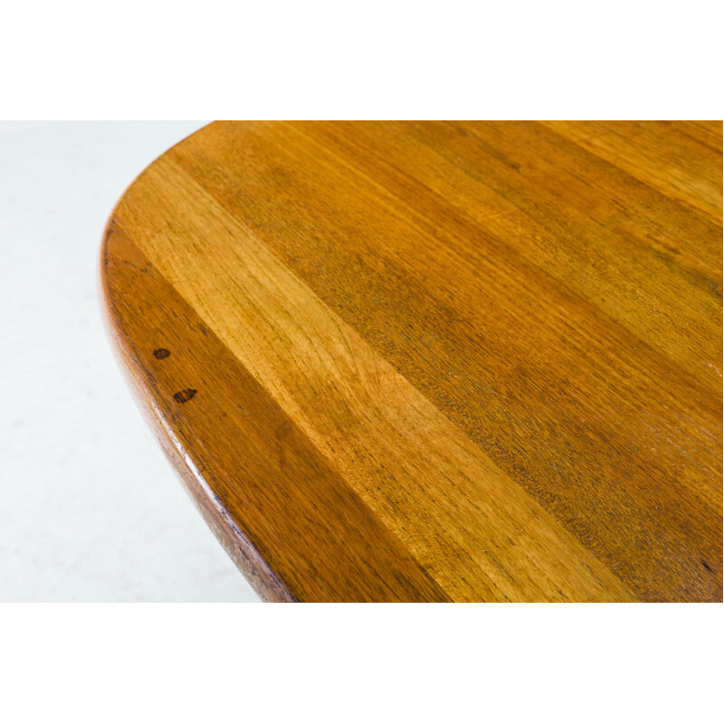 Vintage teak oval dining table from Glostrup