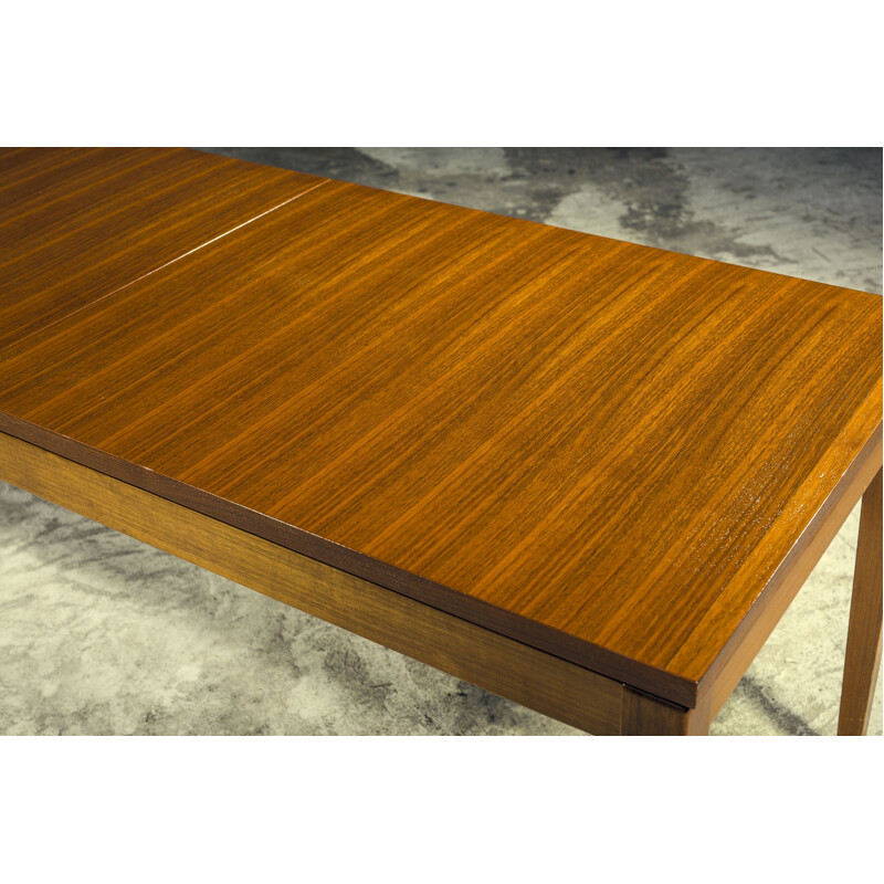  Table basse vintage pliante en noyer , 1960