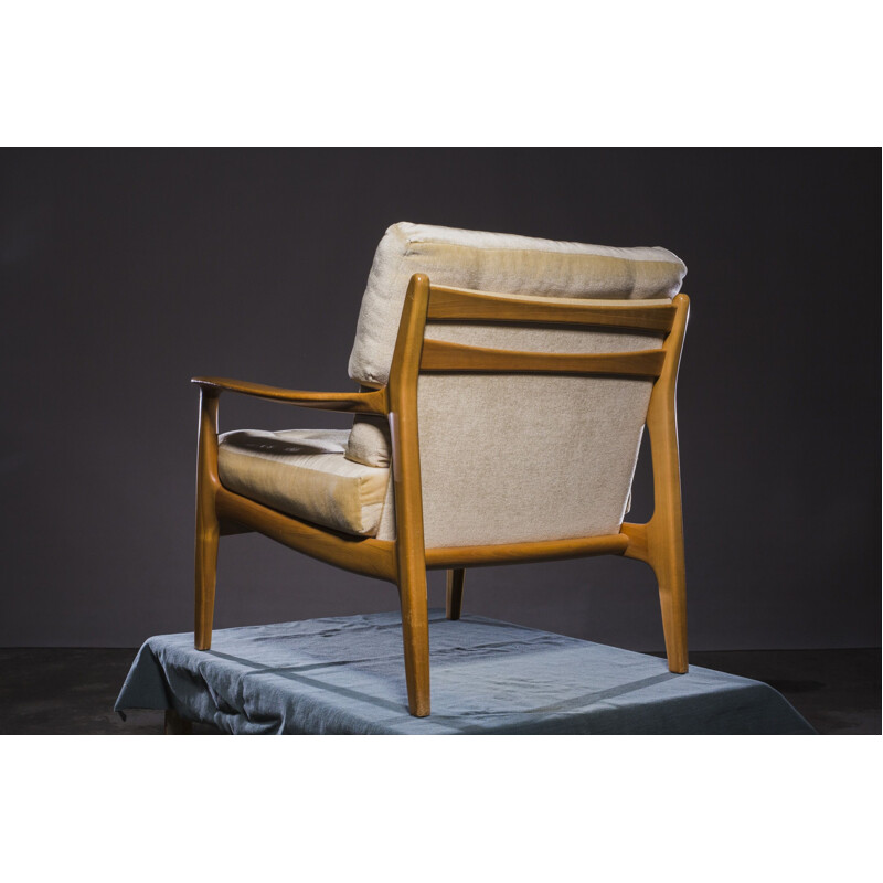 Vintage "Easy Chair" in cherrywood by Eugen Schmidt for Soloform, 1960s
