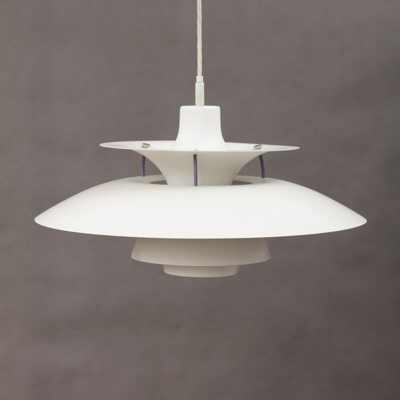 Louis Poulsen PH5 hanging lamp in aluminum,  P. HENNINGSEN - 1950s