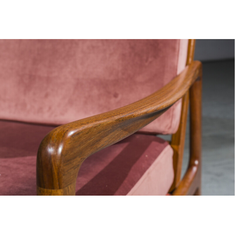 Pair of vintage teak "Senator" rocking chairs by Ole Wanscher for France & Daverkosen, 1951