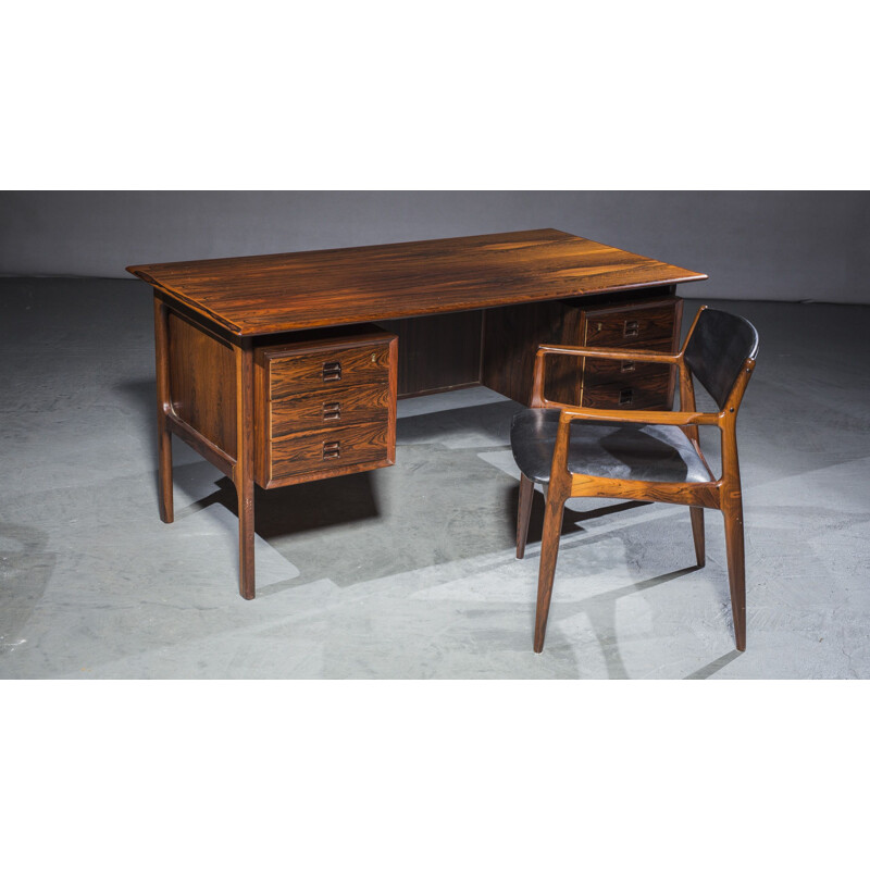 Vintage rosewood desk by Arne Vodder for Sibast, 1960s
