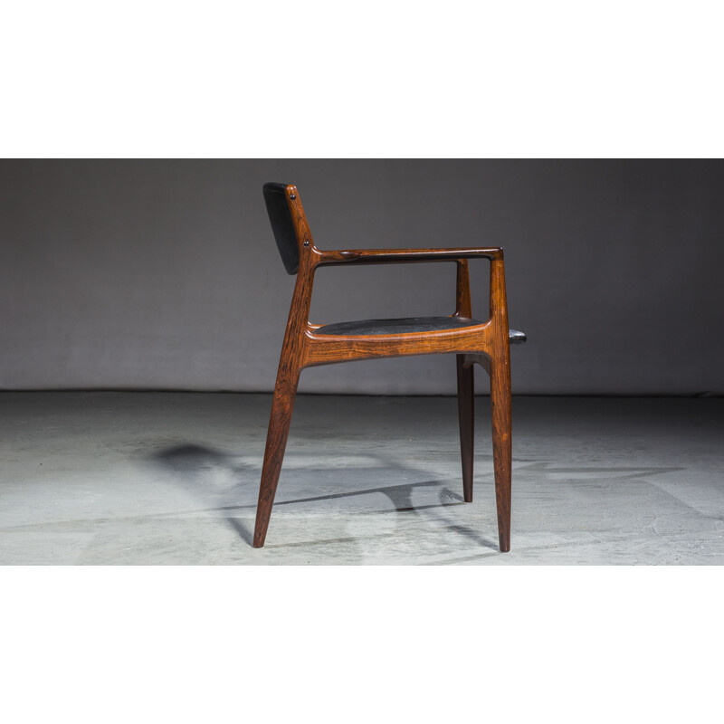 Vintage rosewood armchair by Arne Vodder for Sibast, 1960s