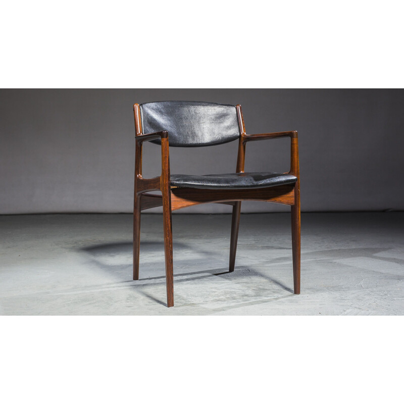 Fauteuil vintage en palissandre par Arne Vodder pour Sibast, 1960