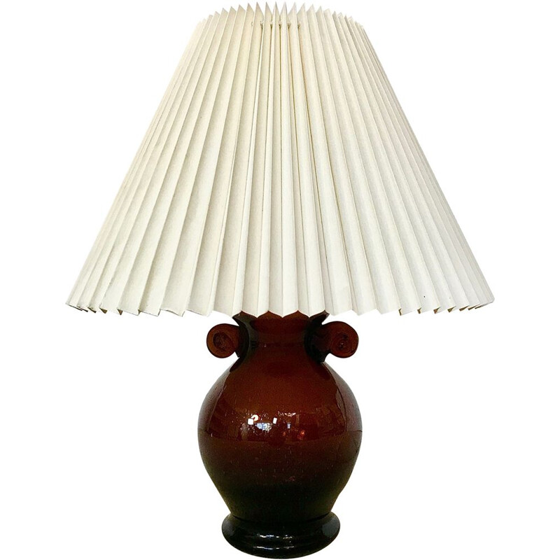 Lampe de table vintage - verre 1950