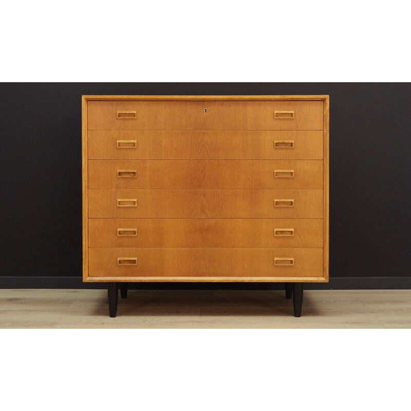 Vintage chest of drawers with 6 drawers, Danish design,1960-1970