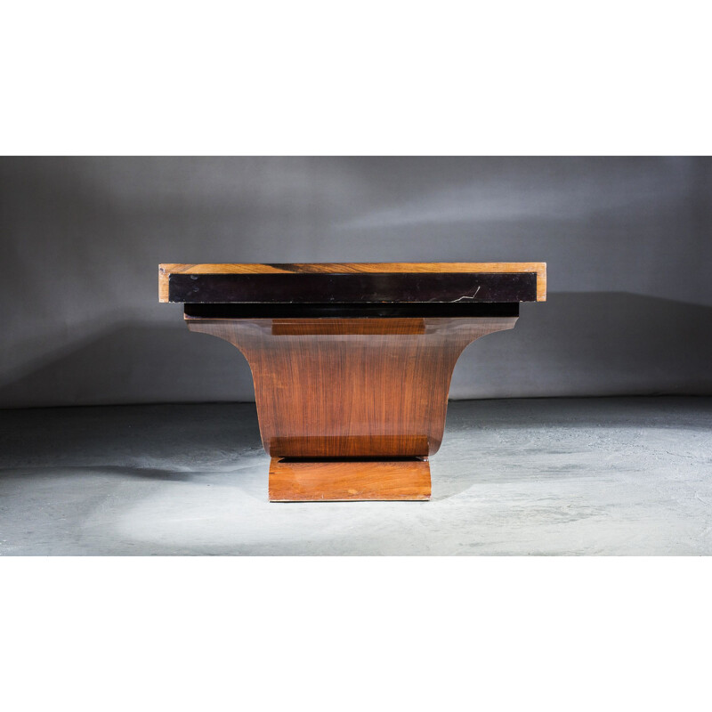 Vintage art deco rosewood dining table, 1930s