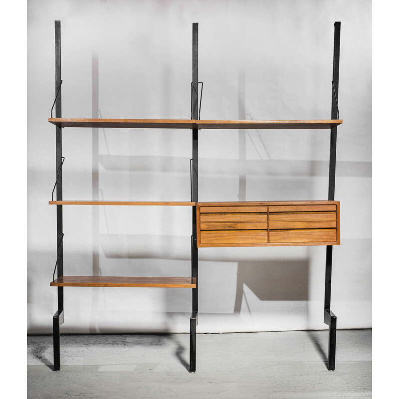 Vintage "Royal System wall unit with drawers by Poul Cadovius for Cado, 1960s