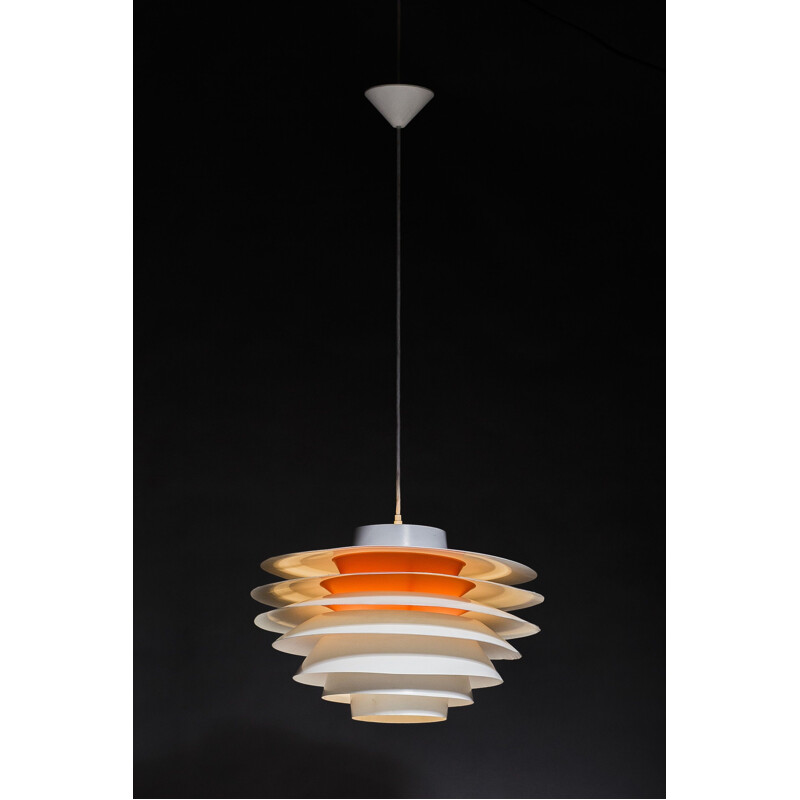 Vintage pendant lamp "Verona" by Svend Middelboe for Nordisk Solar, Denmark 1960