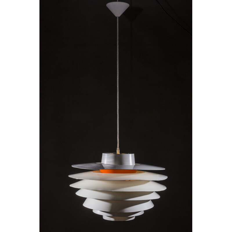 Vintage pendant lamp "Verona" by Svend Middelboe for Nordisk Solar, Denmark 1960