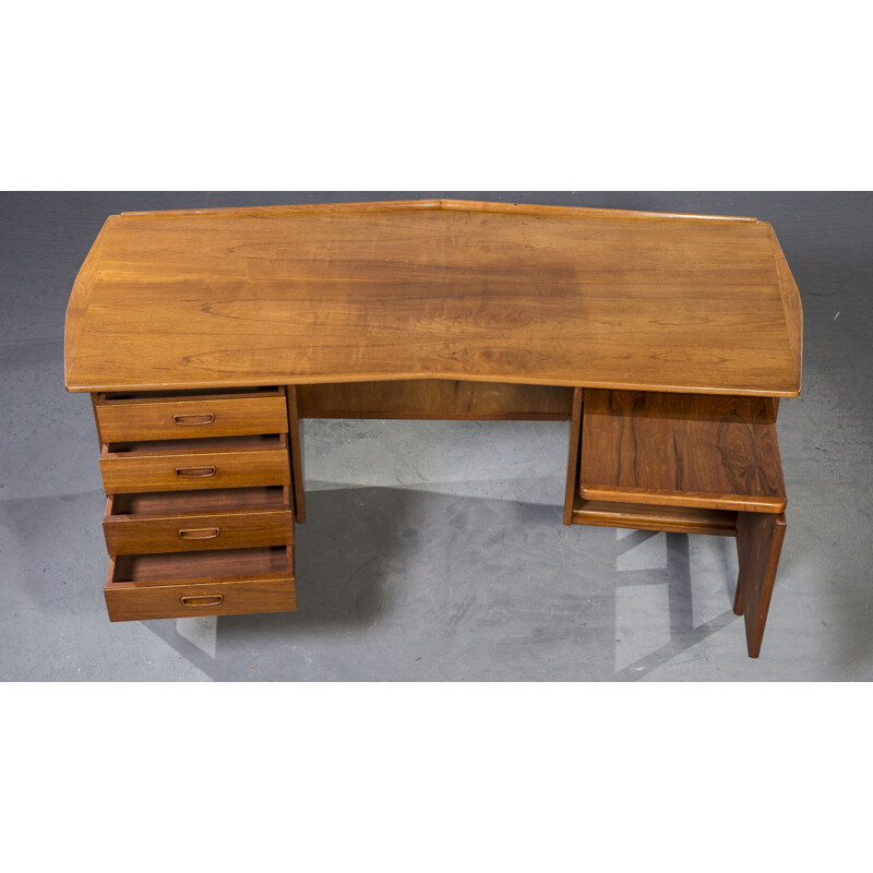 Vintage teak desk, 1960s