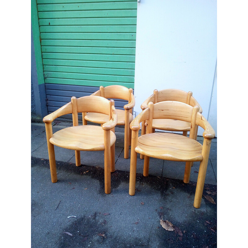 Set of 4 vintage setarmchairs by Rainer Daumiller for Hirtshals Sawmill