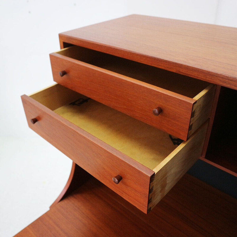 Vintage teak secretary by Børge Mogensen for Søborg Møbler, 1960s