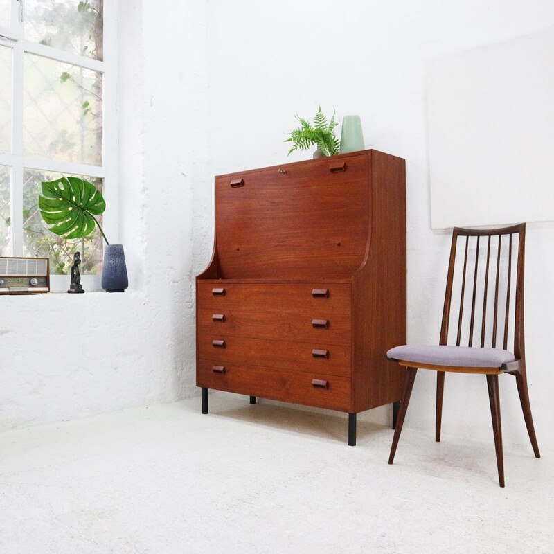 Vintage teak secretary by Børge Mogensen for Søborg Møbler, 1960s