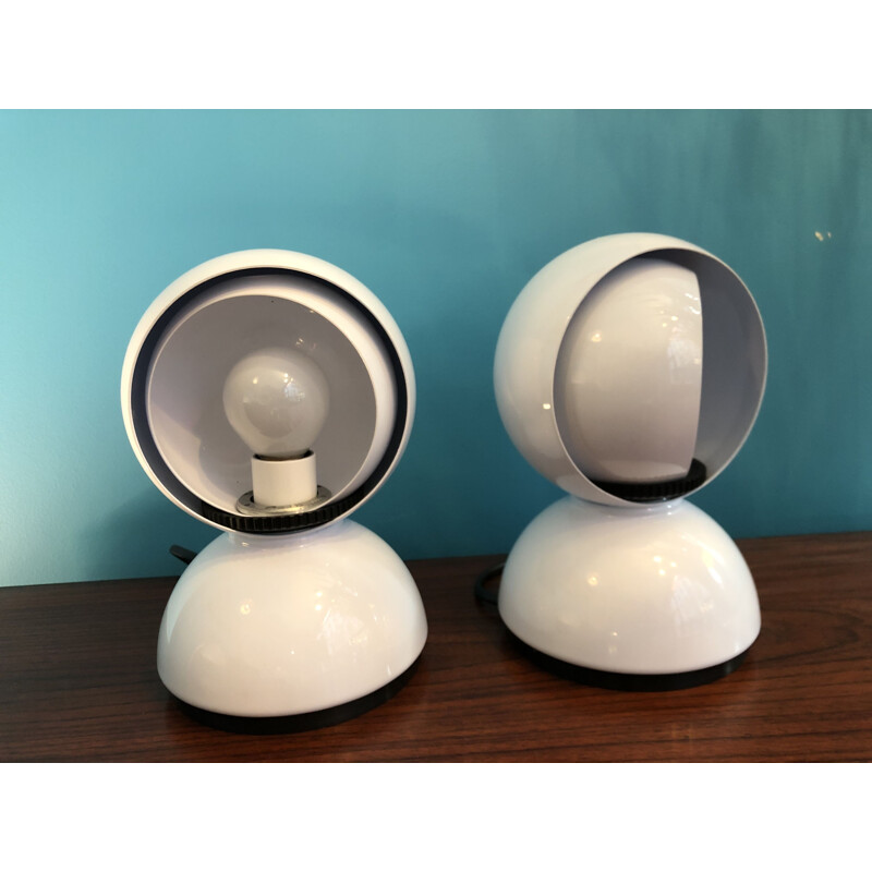 Set of 2 vintage lamps "Eclisse" by Vico Magistretti for Artemide